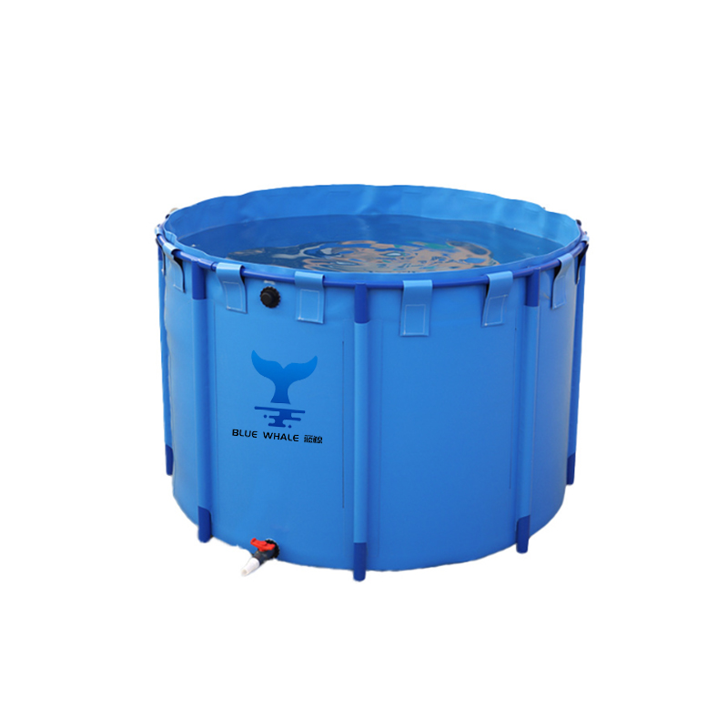 Fish Farming Customized PVC Reinforced Tarpaulin Portable Fish Pond Tank Farm