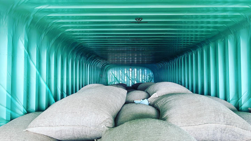 Custom 5.9*2.4m PE Container Liner Bulk Container Liners for Corn