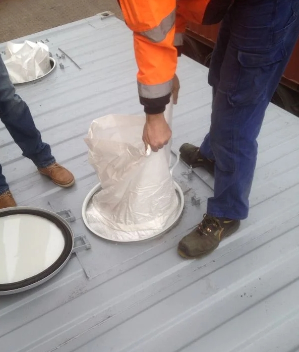 40FT PP Woven Cloth Top Loading And Unloading Bulk Milk Powder Container Liner
