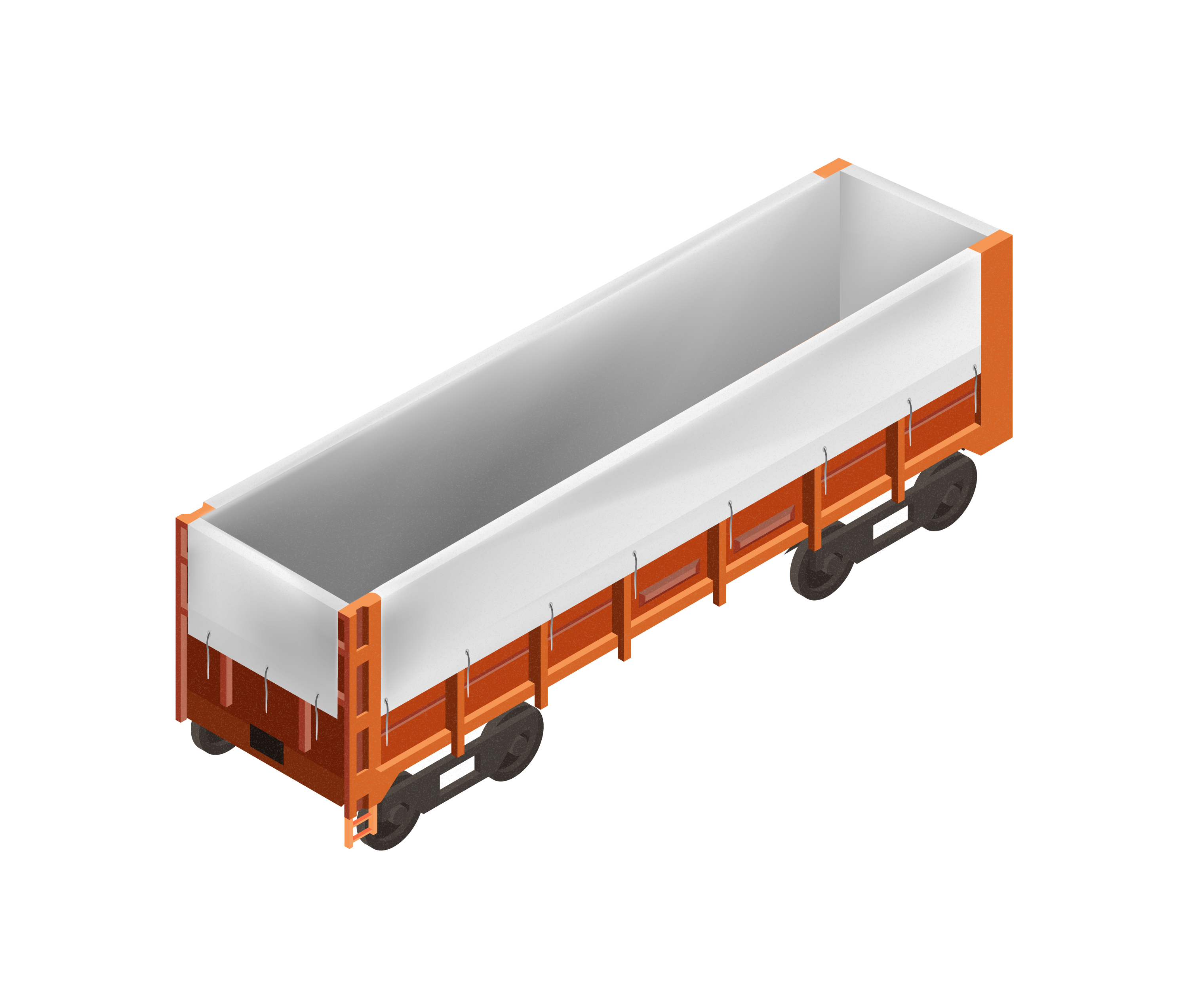 Large Railway Dry Bulk Cargo PP Liner Bags for Sulfur