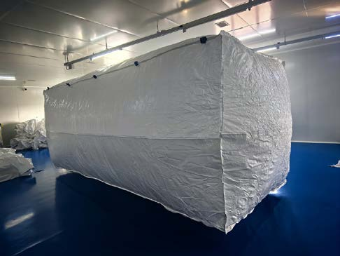 Custom 5.9*2.4m PE Container Liner Bulk Container Liners for Corn