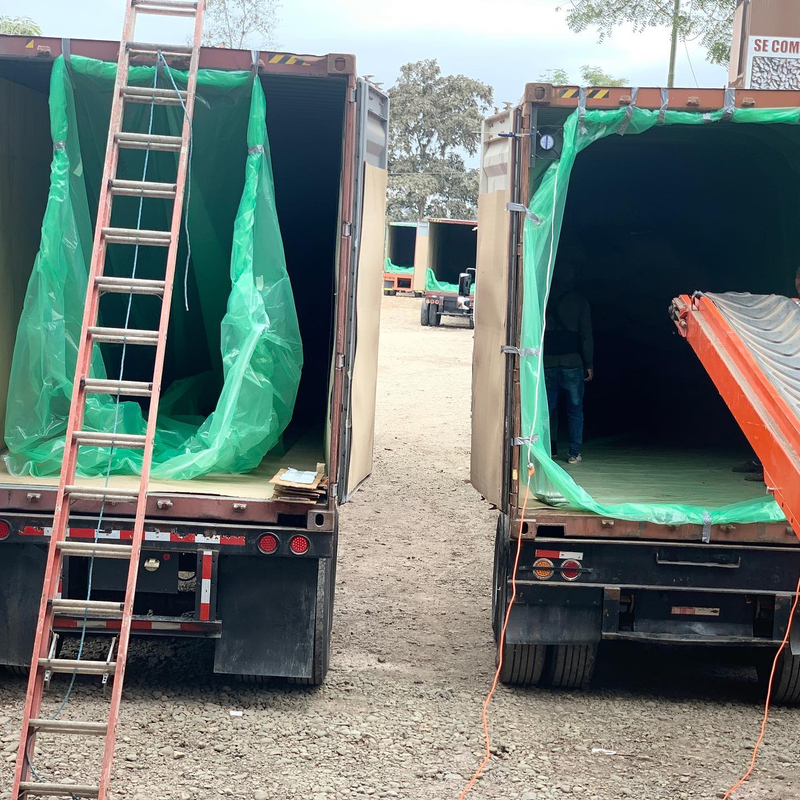 Custom 5.9*2.4m PE Container Liner Bulk Container Liners for Corn