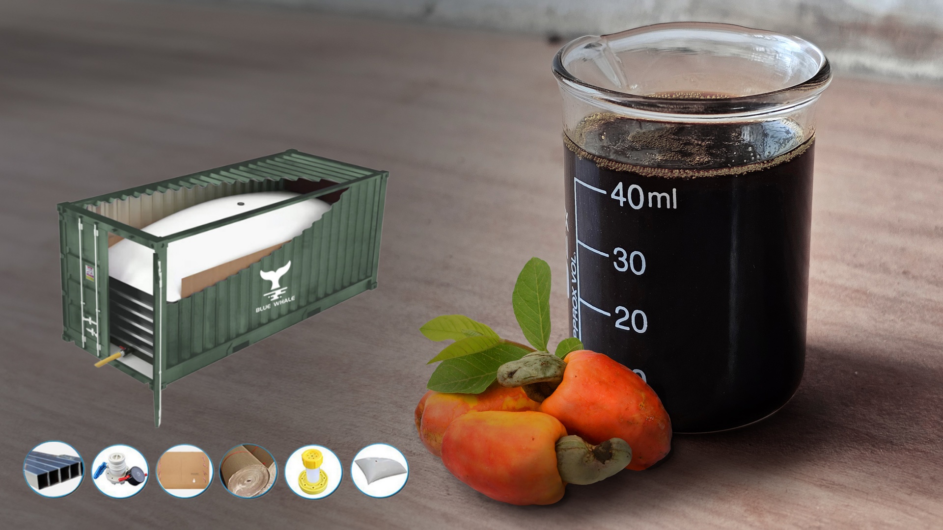 Ocean Blue Whale Successfully Ships Cashew Nut Shell Oil Using Corrosion-Resistant Flexitank