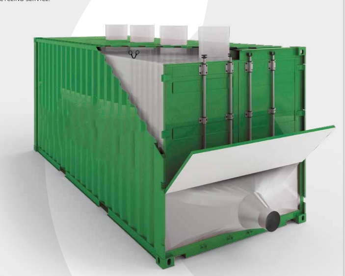 40FT PP Woven Cloth Top Loading And Unloading Bulk Milk Powder Container Liner